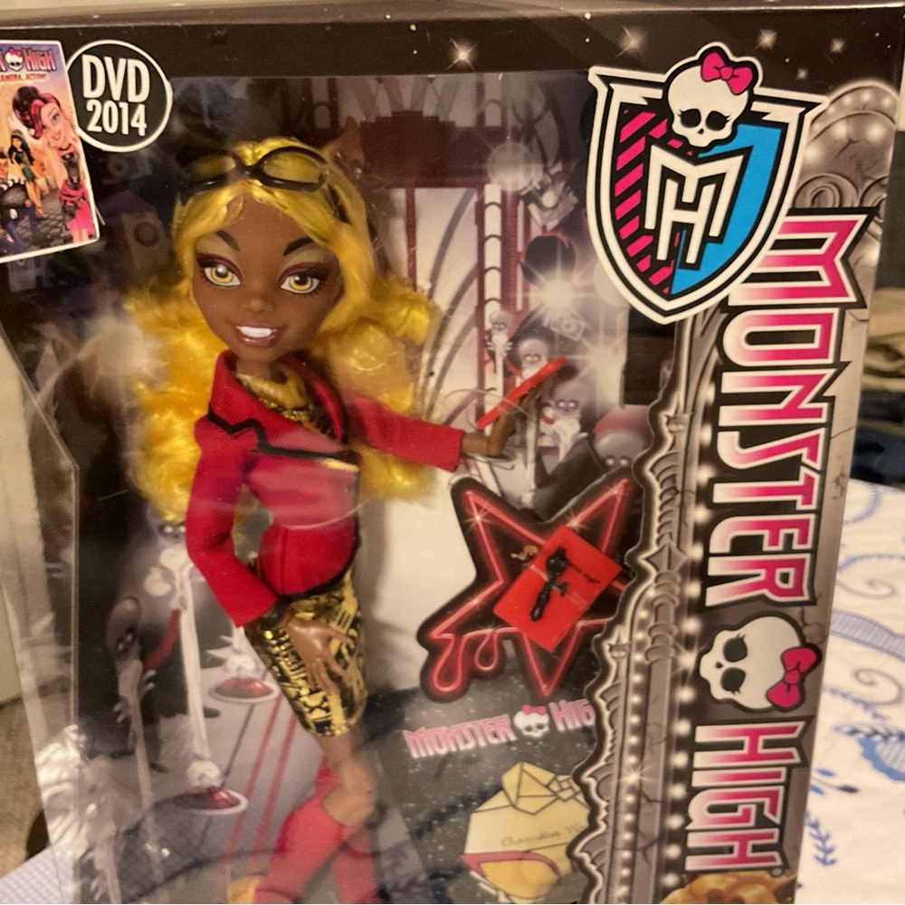 Monster High Claudia Wolf Doll with Yellow Hair & Red Jacket